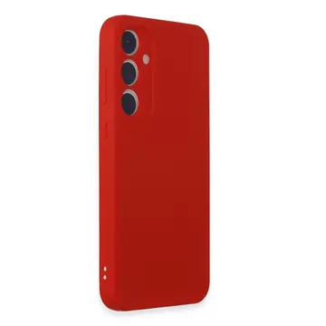 Samsung Galaxy A55 5g Kılıf First Silikon - Kırmızı
