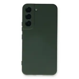 Samsung Galaxy S23 Plus Kılıf Nano İçi Kadife Silikon - Koyu Yeşil