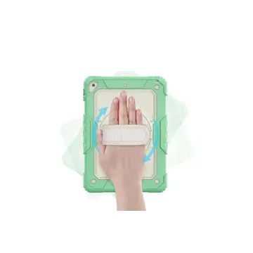 İpad 5 Air 9.7 Kılıf Strap New Tablet Kapak - Yeşil