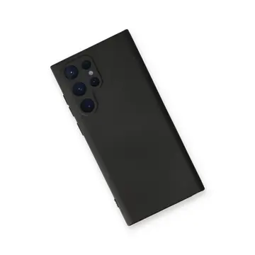Samsung Galaxy S23 Ultra Kılıf Nano İçi Kadife Silikon - Siyah