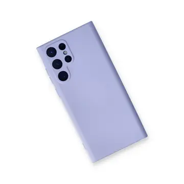 Samsung Galaxy S23 Ultra Kılıf Nano İçi Kadife Silikon - Lila