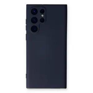 Samsung Galaxy S23 Ultra Kılıf Nano İçi Kadife Silikon - Lacivert