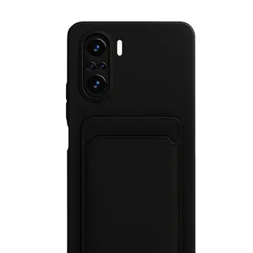 Xiaomi Mi 11i Kılıf Kelvin Kartvizitli Silikon - Siyah