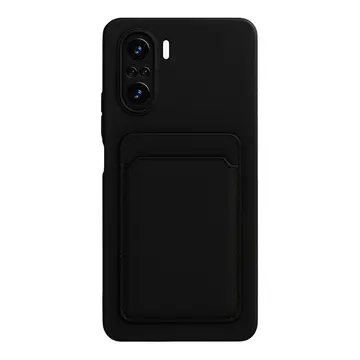 Xiaomi Mi 11i Kılıf Kelvin Kartvizitli Silikon - Siyah