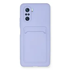 Xiaomi Mi 11i Kılıf Kelvin Kartvizitli Silikon - Lila