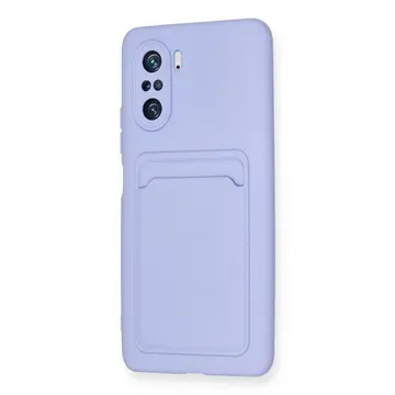 Xiaomi Mi 11i Kılıf Kelvin Kartvizitli Silikon - Lila