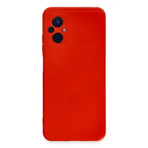 Xiaomi Poco M5 Kılıf Nano İçi Kadife Silikon - Kırmızı