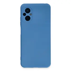 Xiaomi Poco M5 Kılıf Nano İçi Kadife Silikon - Mavi