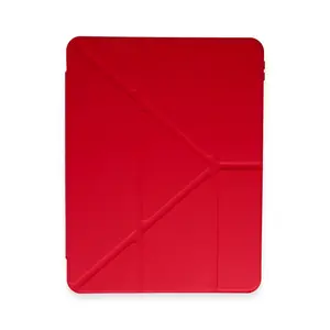 Xiaomi Pad 6 Kılıf Kalemlikli Mars Tablet Kılıfı - Kırmızı