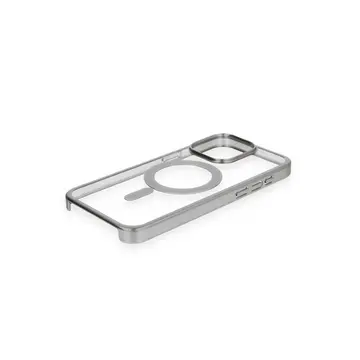 İphone 15 Pro Kılıf Erozi Magsafe Kapak - Gümüş