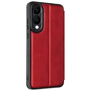 Samsung Galaxy S25 Edge Flip Cover - Kırmızı
