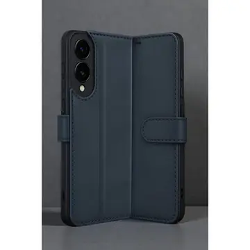 Samsung Galaxy S25 Edge Trend S Plus Kapaklı Kılıf - Lacivert