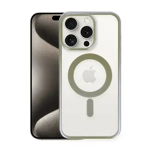 İphone 15 Pro Max Kılıf Erozi Magsafe Kapak - Gri