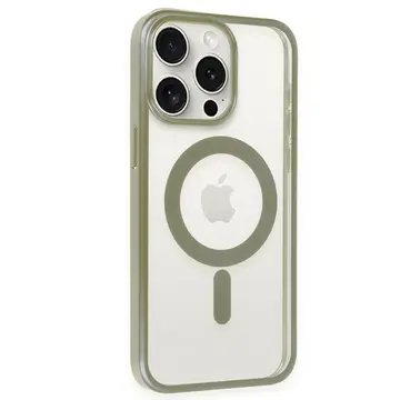 İphone 15 Pro Max Kılıf Erozi Magsafe Kapak - Gri