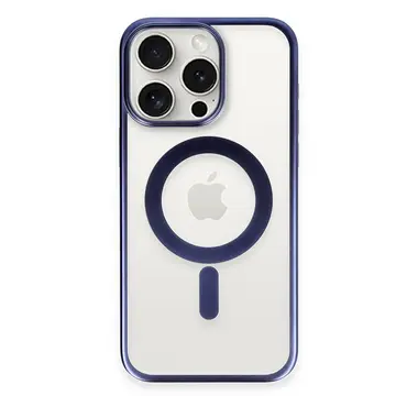 İphone 15 Pro Max Kılıf Erozi Magsafe Kapak - Lacivert