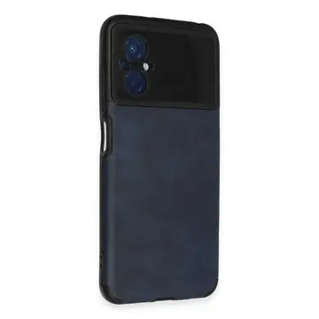 Xiaomi Poco M5 Kılıf Loop Deri Silikon - Lacivert