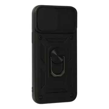 İphone 13 Pro Max Kılıf Pars Lens Yüzüklü Silikon - Siyah