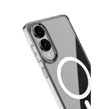 Samsung Galaxy S25 Edge Kılıf Magneticsafe Şeffaf Silikon - Şeffaf