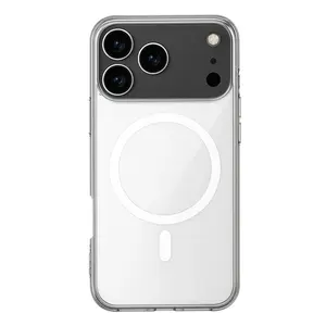 İphone 17 Pro Kılıf Magneticsafe Şeffaf Silikon - Şeffaf