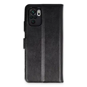 Xiaomi Mi Note 10 Trend S Plus Kapaklı Kılıf - Siyah