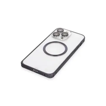 Joko  İphone 14 Pro Kılıf Metal Bumper Magneticsafe Kapak - Derin Mor