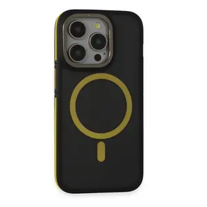 Joko  İphone 14 Pro Max Kılıf Rocky Magsafe Kapak - Siyah-sarı