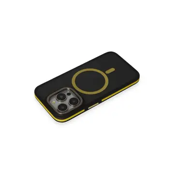 Joko  İphone 14 Pro Max Kılıf Rocky Magsafe Kapak - Siyah-sarı