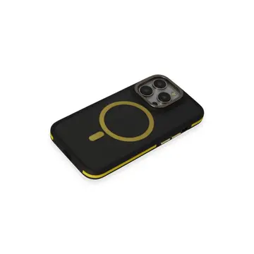 Joko  İphone 14 Pro Max Kılıf Rocky Magsafe Kapak - Siyah-sarı