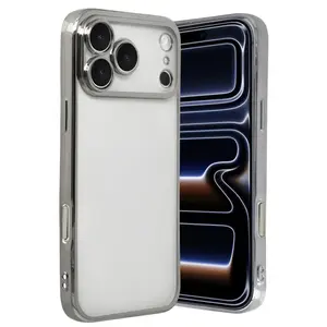 İphone 17 Pro Max Razer Lensli Silikon - Gümüş