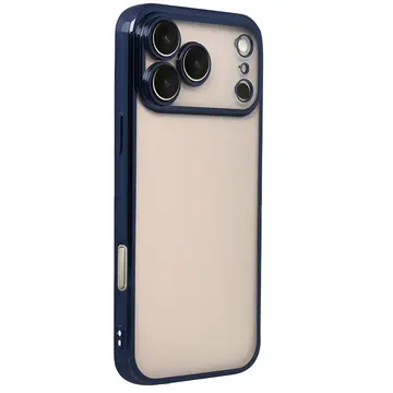 İphone 17 Pro Max Razer Lensli Silikon - Lacivert