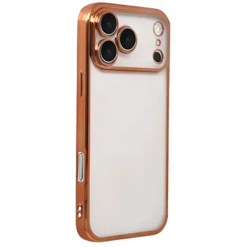 İphone 17 Pro Max Razer Lensli Silikon - Turuncu