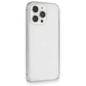 Joko  İphone 15 Pro Metal Bumper Mat Kapak - Gri