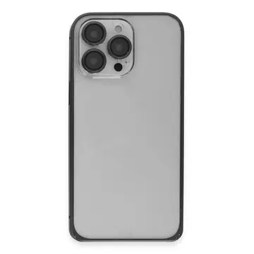 Joko  İphone 15 Pro Max Metal Bumper Mat Kapak - Siyah