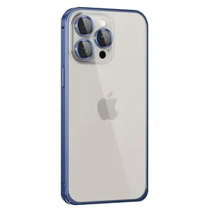Joko  İphone 15 Pro Max Metal Bumper Mat Kapak - Lacivert