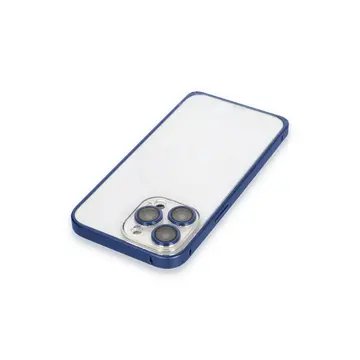 Joko  İphone 15 Pro Max Metal Bumper Mat Kapak - Lacivert