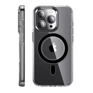 Joko  İphone 14 Pro Kılıf Crystal Magsafe Kapak - Siyah