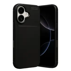 İphone 17 Auto Focus Karbon Kapak - Siyah