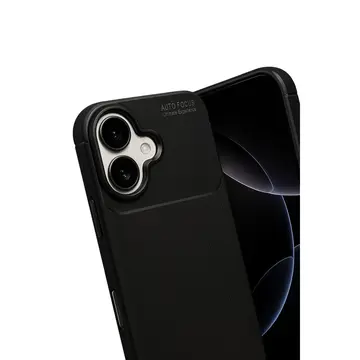 İphone 17 Auto Focus Karbon Kapak - Siyah