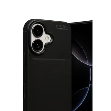 İphone 17 Auto Focus Karbon Kapak - Siyah