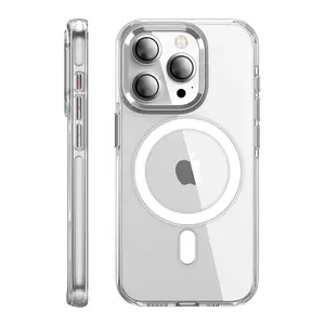 Joko  İphone 15 Pro Max Kılıf Crystal Magsafe Kapak - Şeffaf