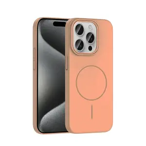Joko  İphone 15 Pro Max Broş Magsafe Kapak - Çöl Titanyum