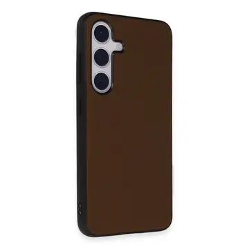 Samsung Galaxy S24 Kılıf Taft Kapak - Kahverengi
