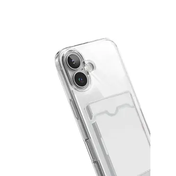 İphone 17 Kart Şeffaf Silikon - Şeffaf