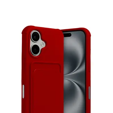 İphone 17 Kelvin Kartvizitli Silikon - Kırmızı