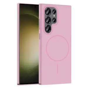 Joko Samsung Galaxy S23 Ultra Broş Magsafe Kapak - Pembe