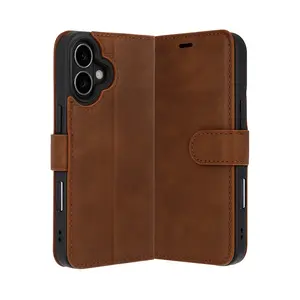 İphone 17 Trend S Plus Kapaklı Kılıf - Taba