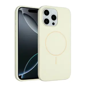 Joko  İphone 14 Pro Max Kılıf Jully Magsafe Kapak - Bej