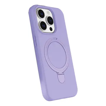 İphone 14 Pro Max Regal Magsafe Standlı Kapak - Lila