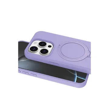 İphone 14 Pro Max Regal Magsafe Standlı Kapak - Lila