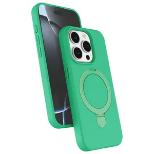 İphone 14 Pro Max Regal Magsafe Standlı Kapak - Yeşil